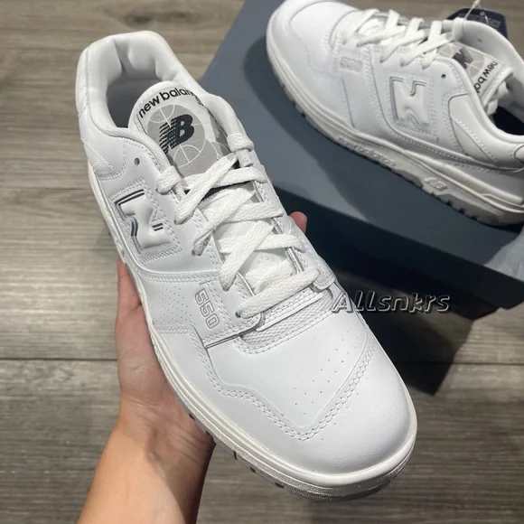 New Balance 550 White Grey Classic - Picture 2 of 9